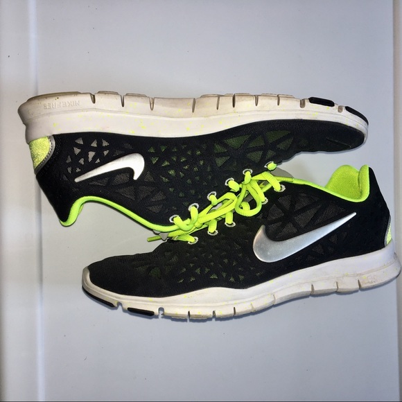 nike black and neon green sneakers